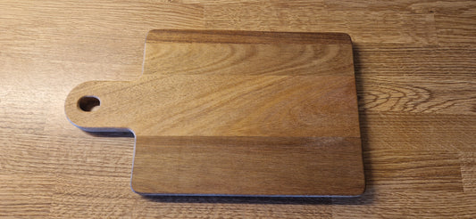 Serveringsbräda i Acacia med Handtag - 29 x 17 cm
